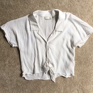 Wilfred White Short Sleeved Button Up